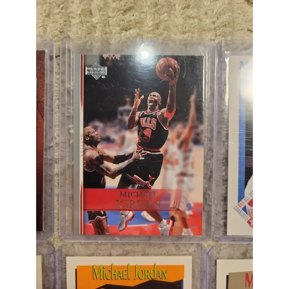 Michael Jordan Lot 9 Cards upper deck Chicago Bulls Basketball Cards